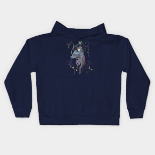 Gamayun Half Woman Half Raven Prophetic Creature Kids Hoodie